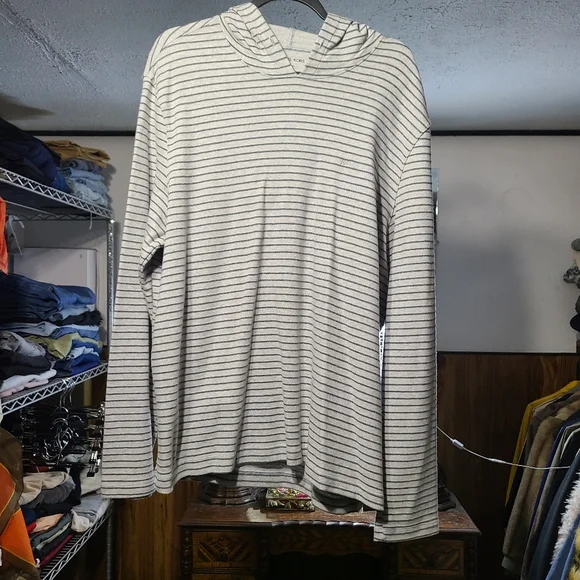 Michael Kors Striped Gray Hoodie - Picture 3 of 4
